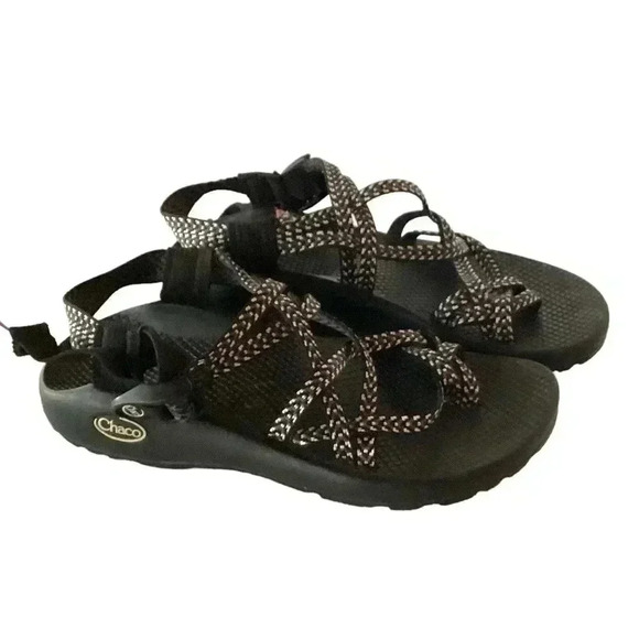 Chaco Cloud ZX/2 Women 7 Classic Woven Sport Sandals Black Boost Hiking Vegan - Picture 1 of 10
